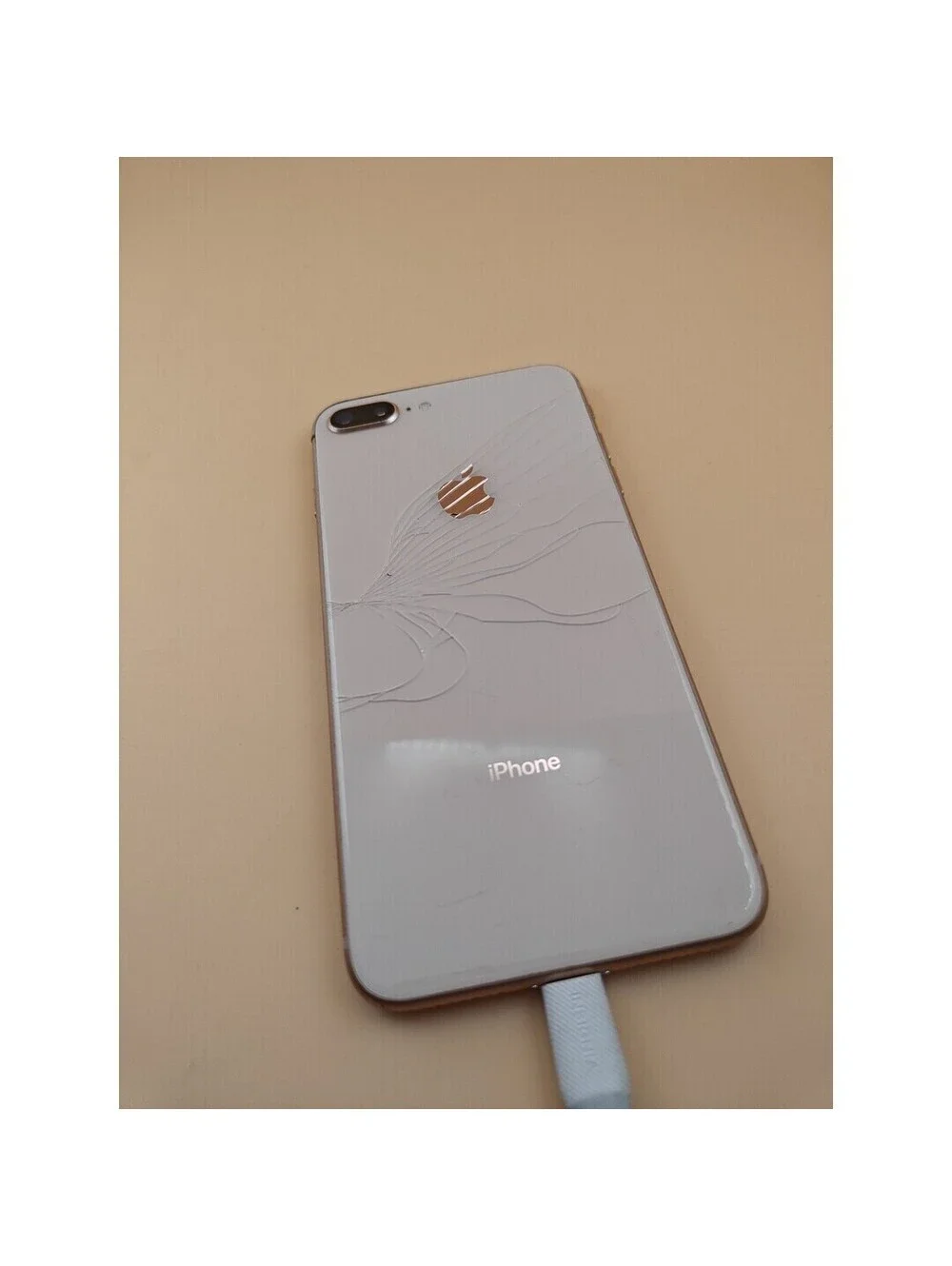 Apple iPhone 8 Plus A1897 64GB Gold Cracked Glass For Parts/Repair Works